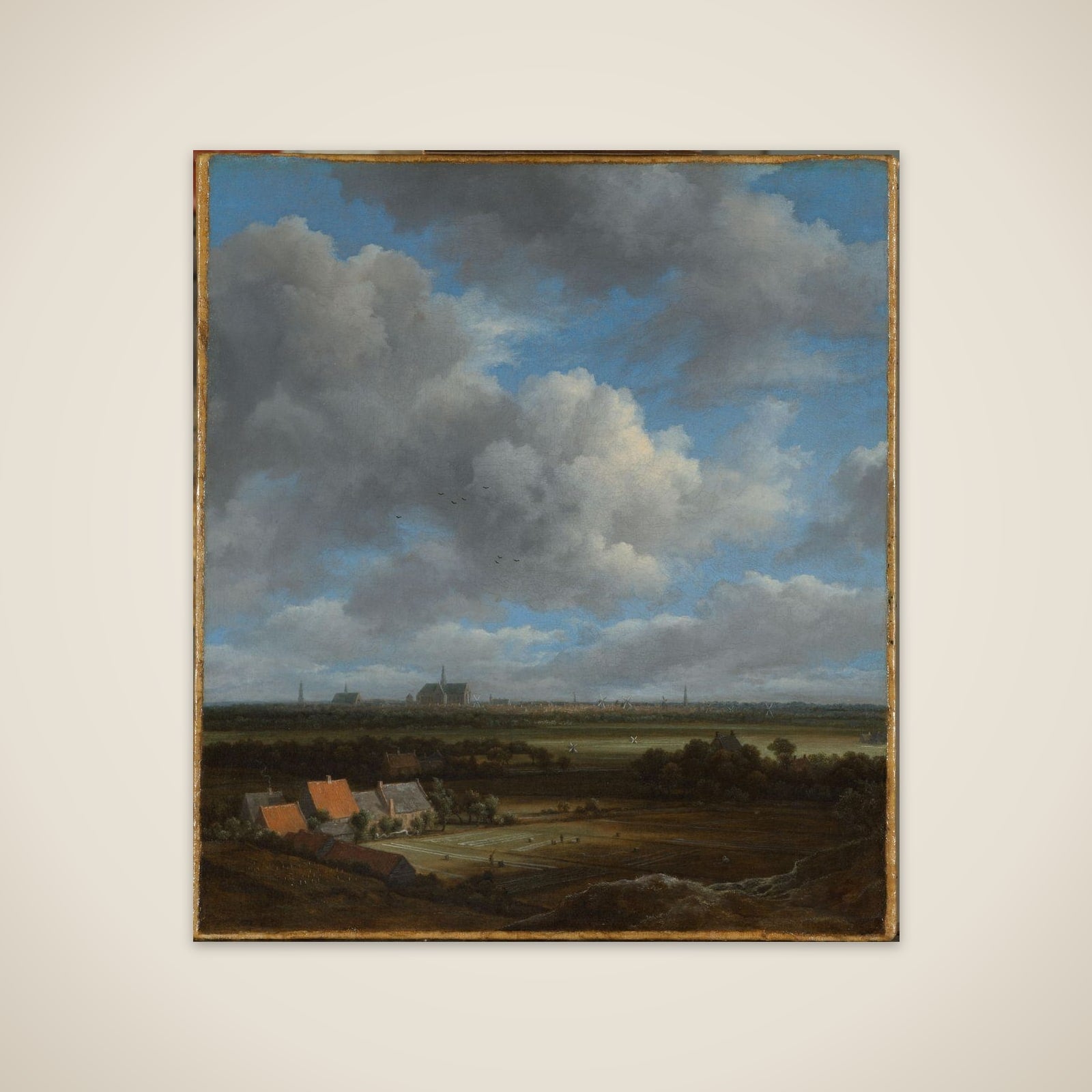 View of Haarlem from the Northwest, with the Bleaching Fields in the Foreground unframed print