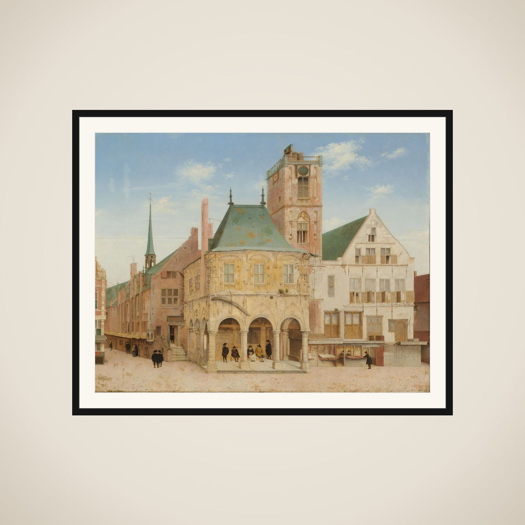 The Old Town Hall of Amsterdam framed