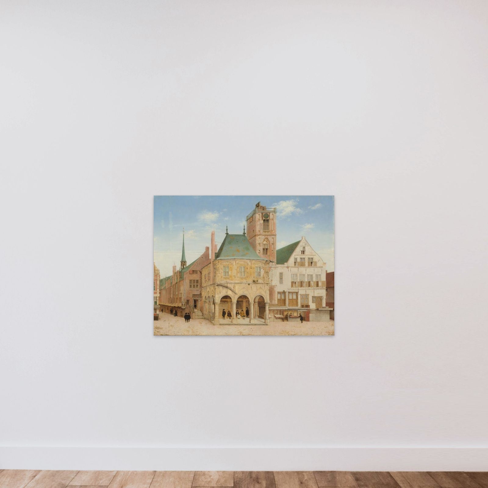 The Old Town Hall of Amsterdam unframed — shown to scale