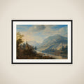View of the Rhine near Rheineck Castle framed
