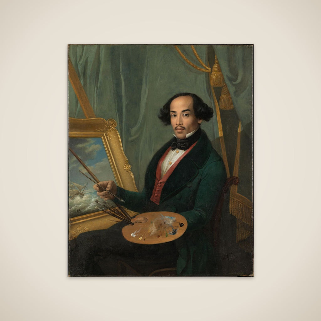 Portrait of Raden Syarif Bustaman Saleh unframed print