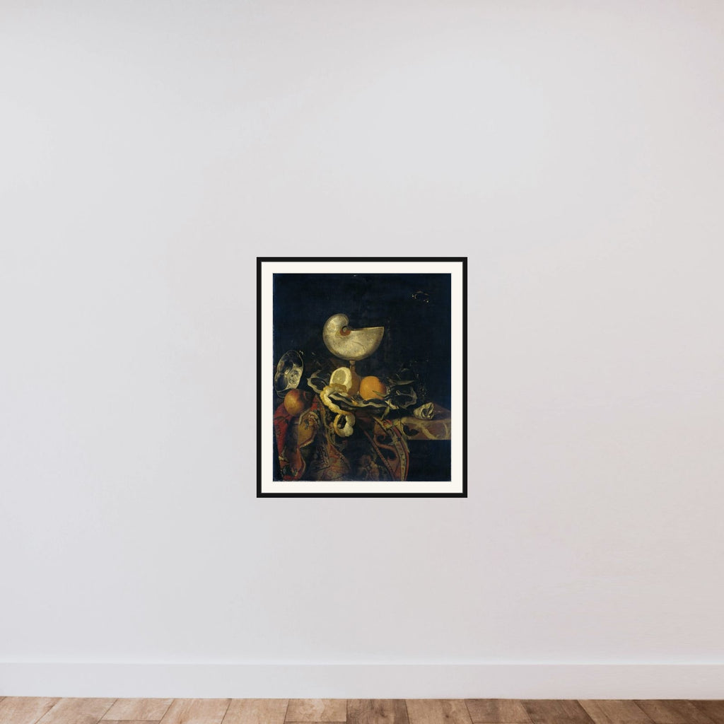 Still Life with Nautilus Cup framed — shown to scale