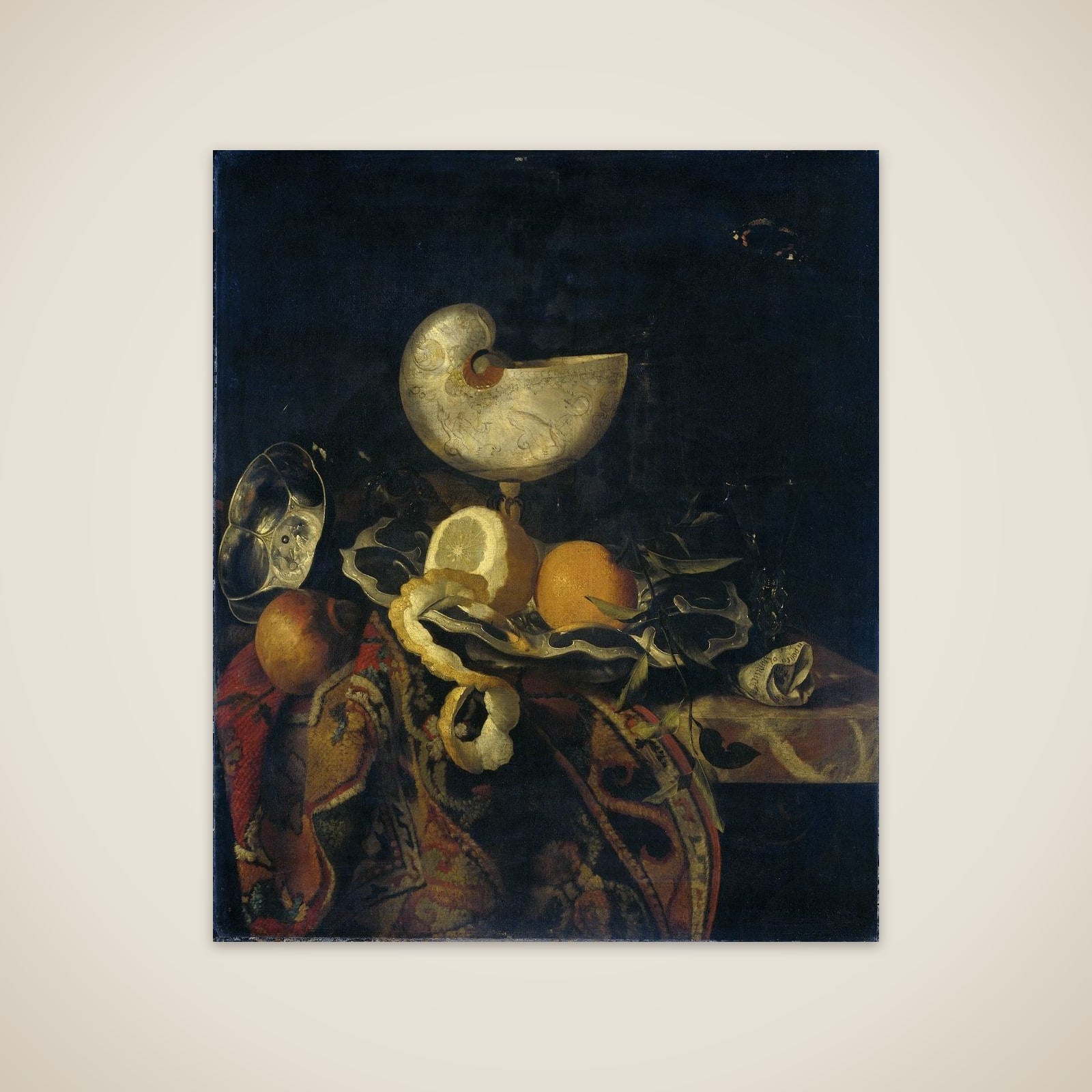 Still Life with Nautilus Cup unframed print
