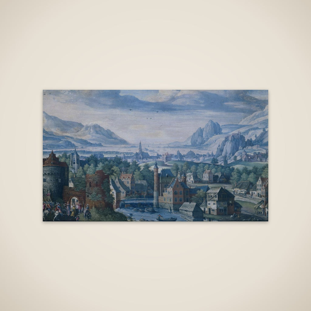 Landscape with the story of Jephthah's daughter unframed print