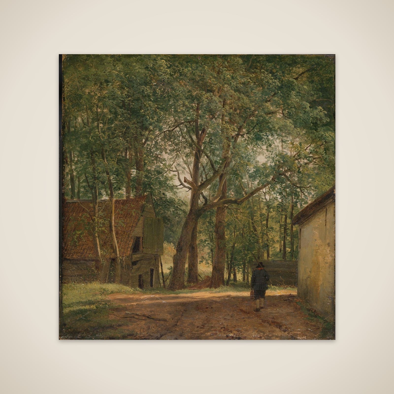 Farmyard unframed print