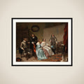 The Princess of Orange Visiting the Work-shop of Bartholomeus van der Helst framed