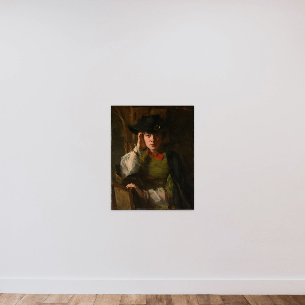 Portrait of Lizzy Ansingh (1875-1959) unframed — shown to scale