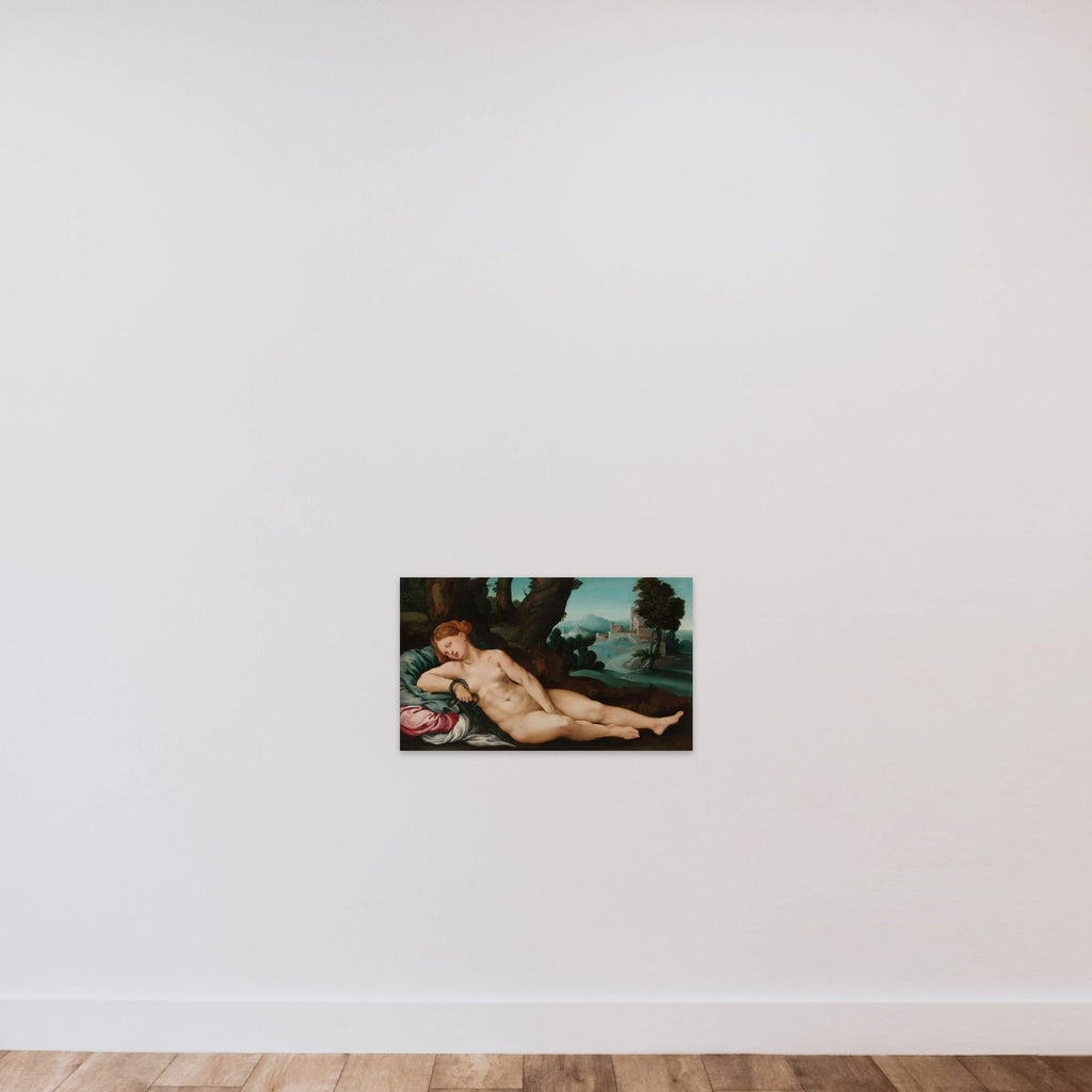 The Dying Cleopatra unframed — shown to scale