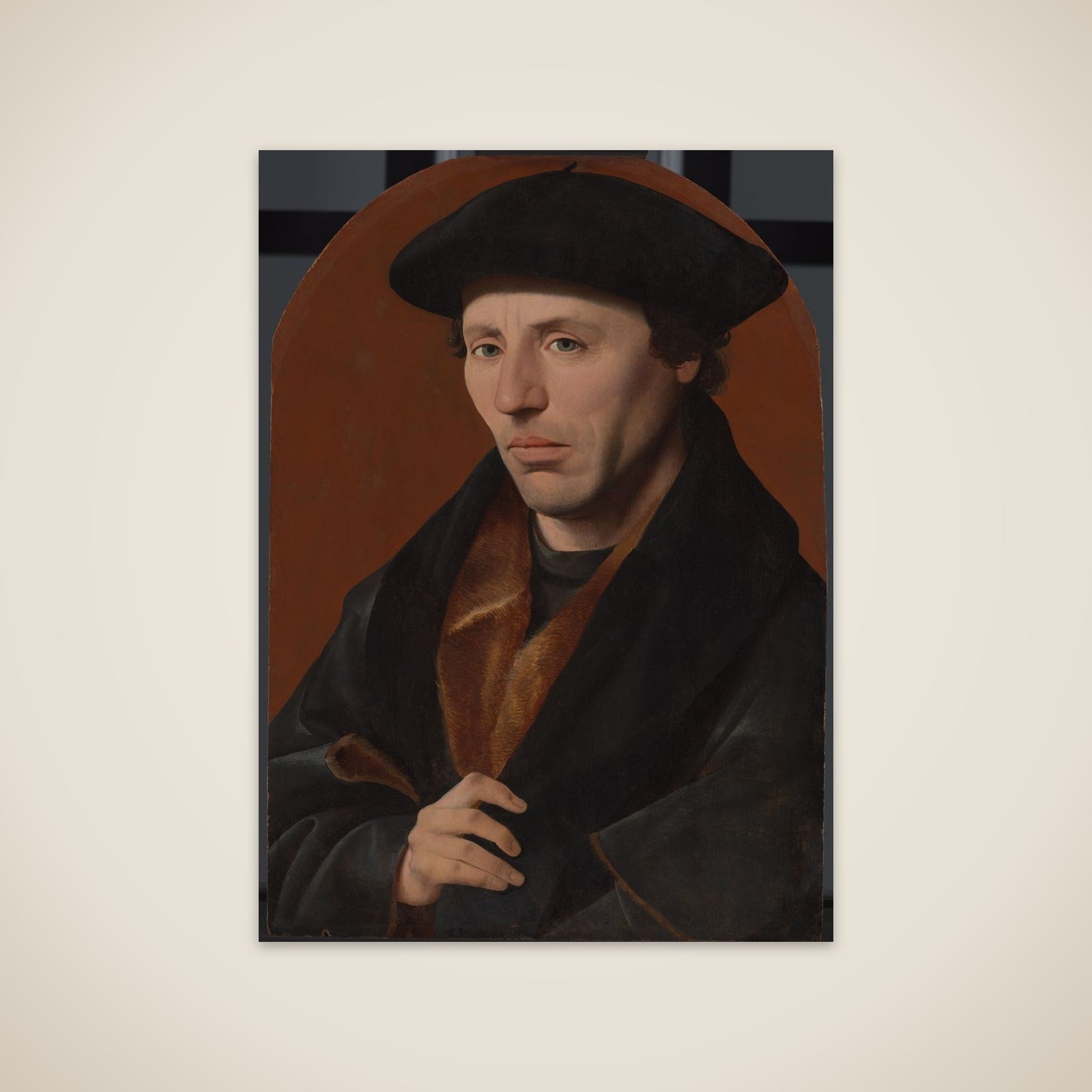 Portrait of a man unframed print