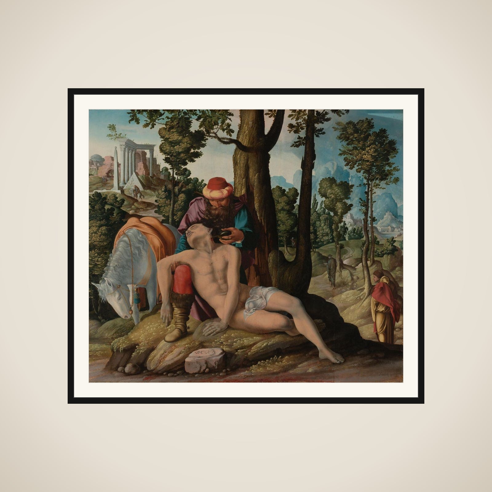 The Good Samaritan framed