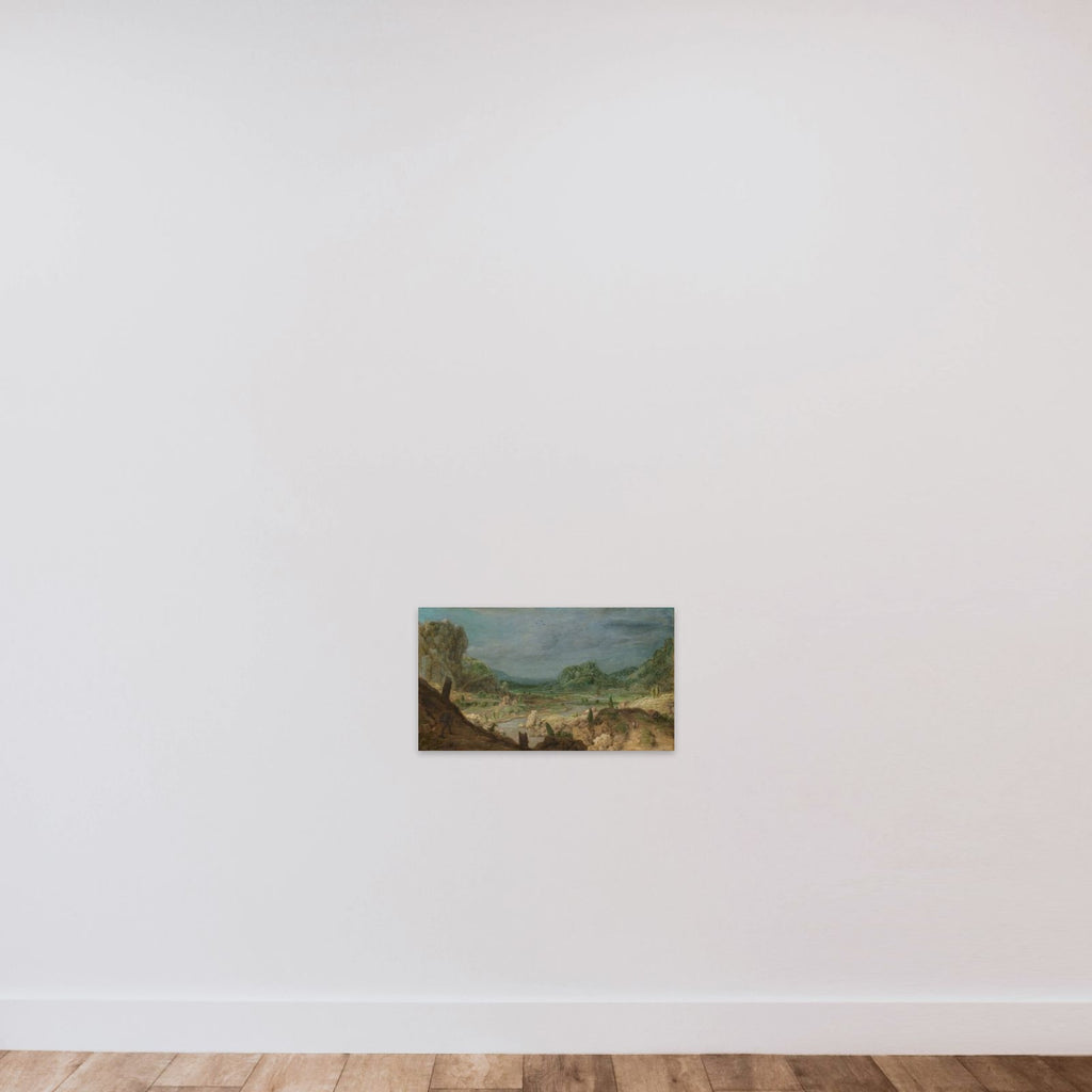 River valley unframed — shown to scale