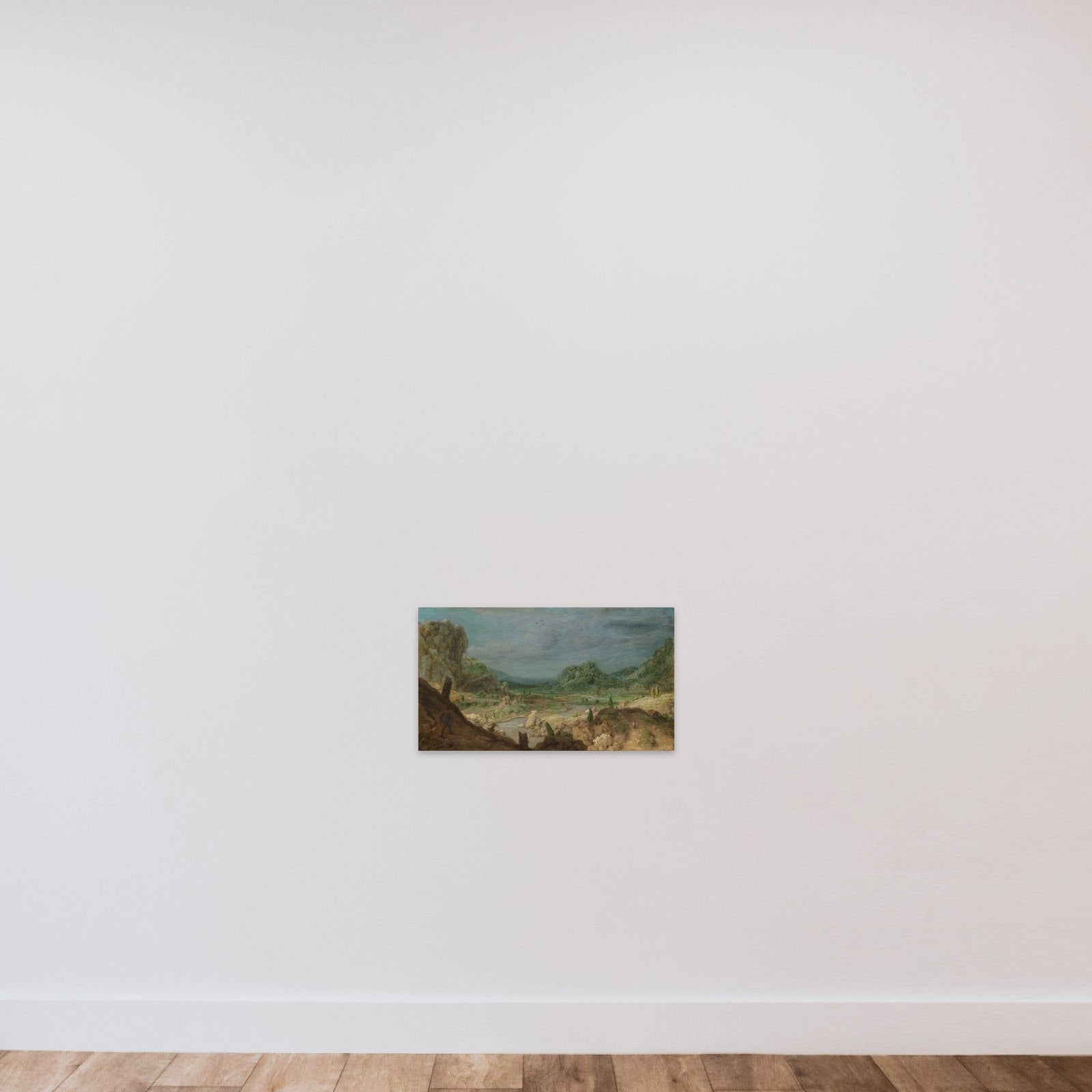 River valley unframed — shown to scale
