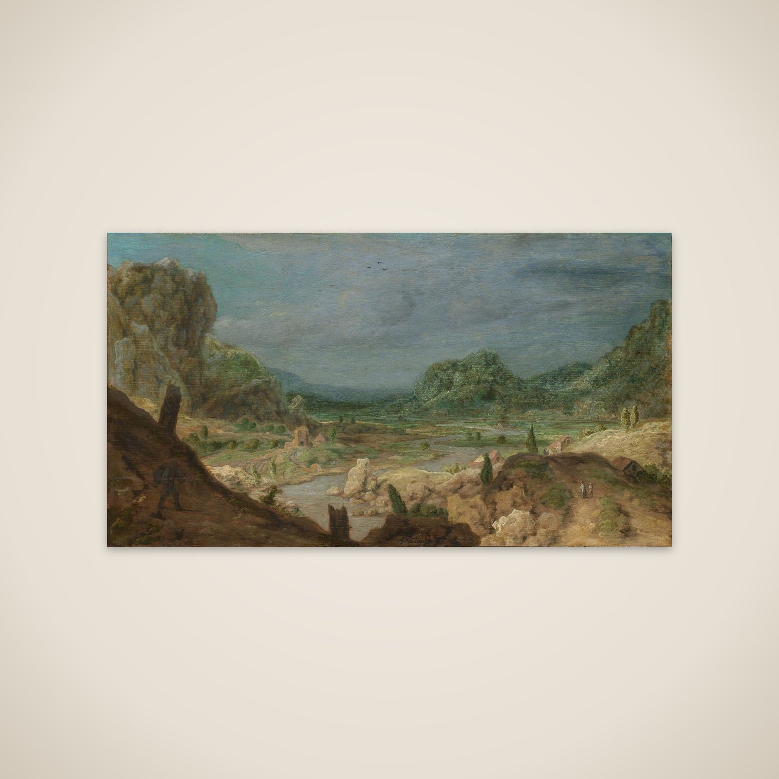 River valley unframed print