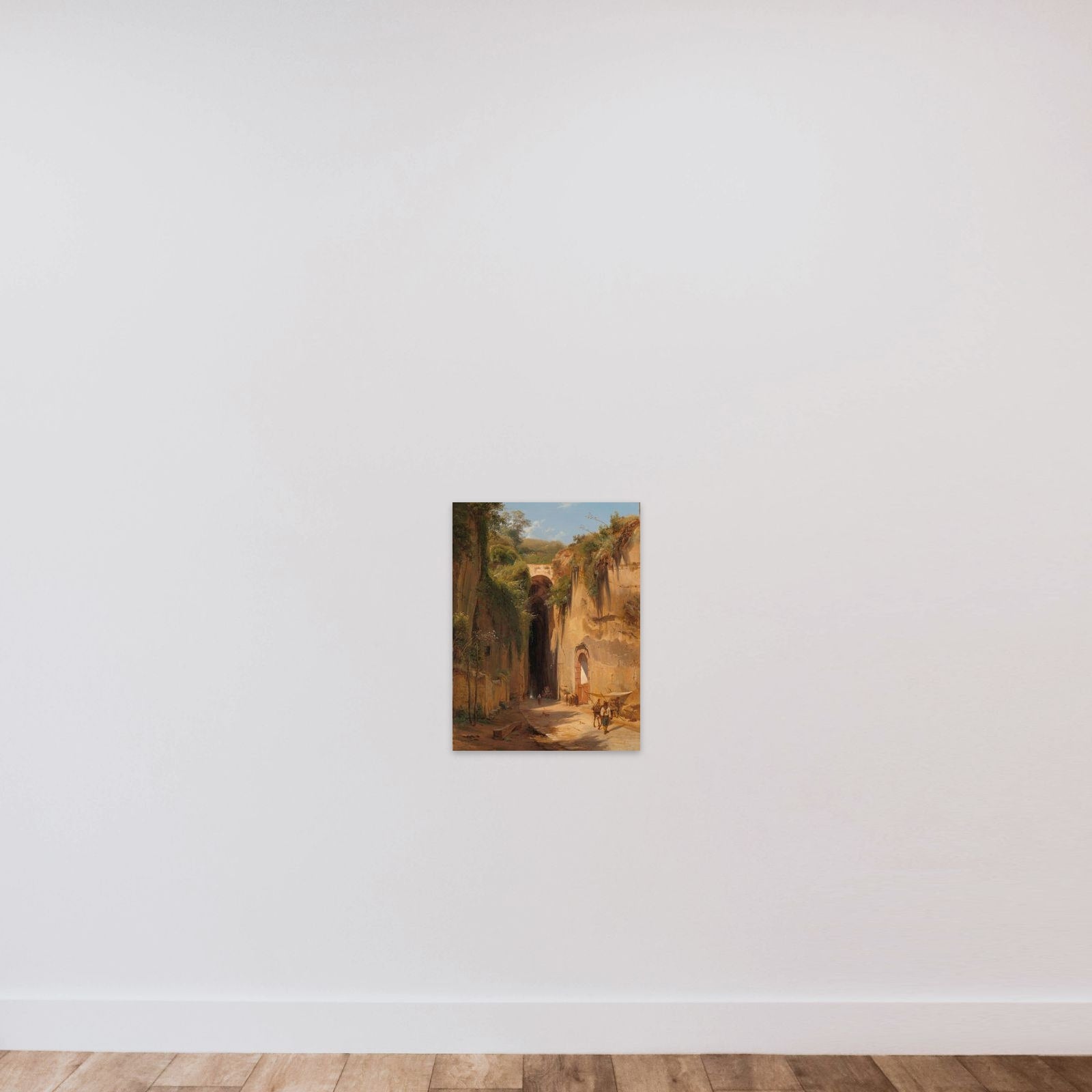 La Grotta di Posillipo near Naples unframed — shown to scale
