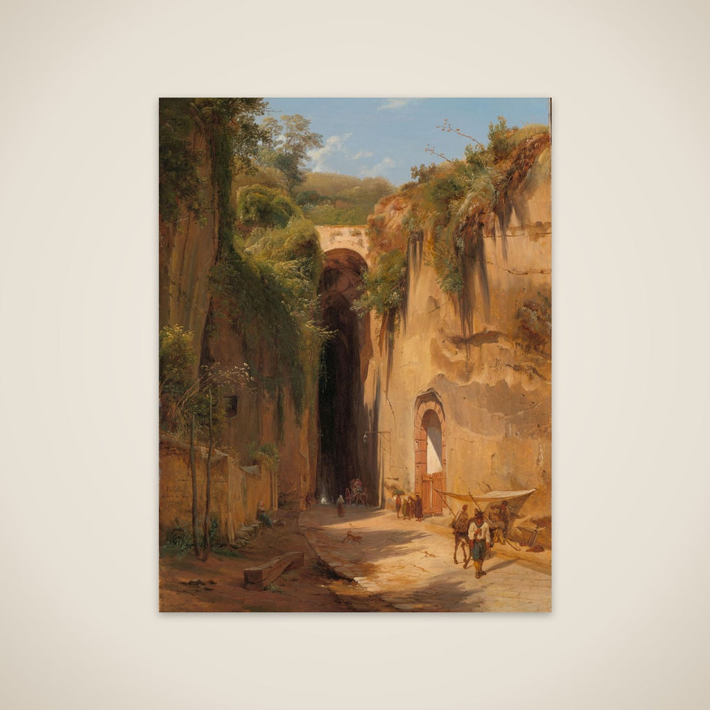 La Grotta di Posillipo near Naples unframed print