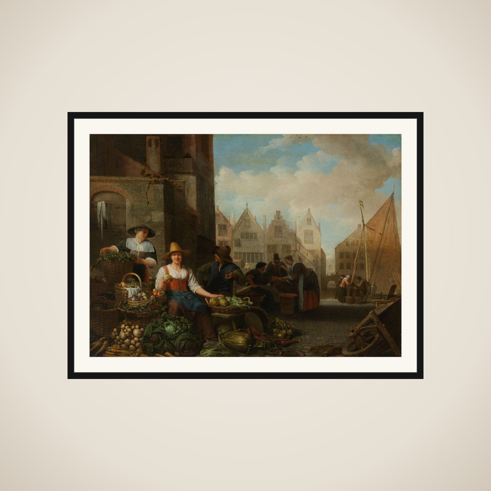 The Vegetable Market framed