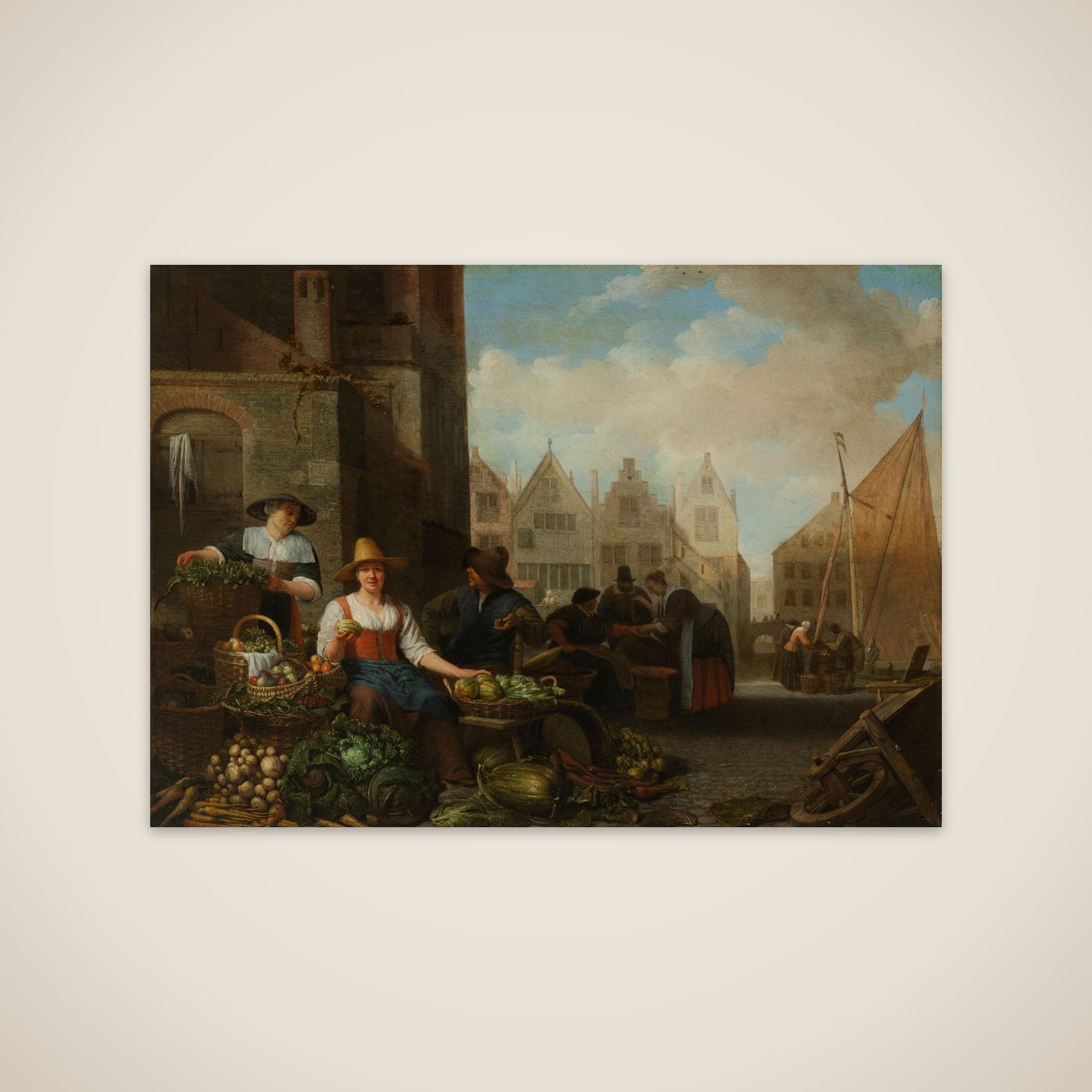 The Vegetable Market unframed print