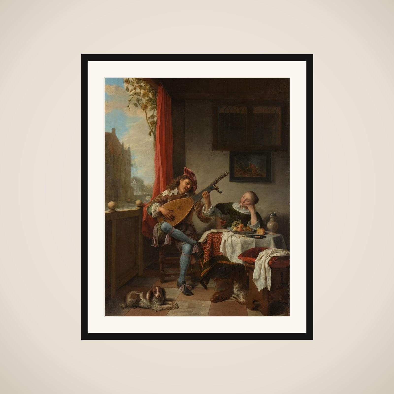 The Lutenist framed