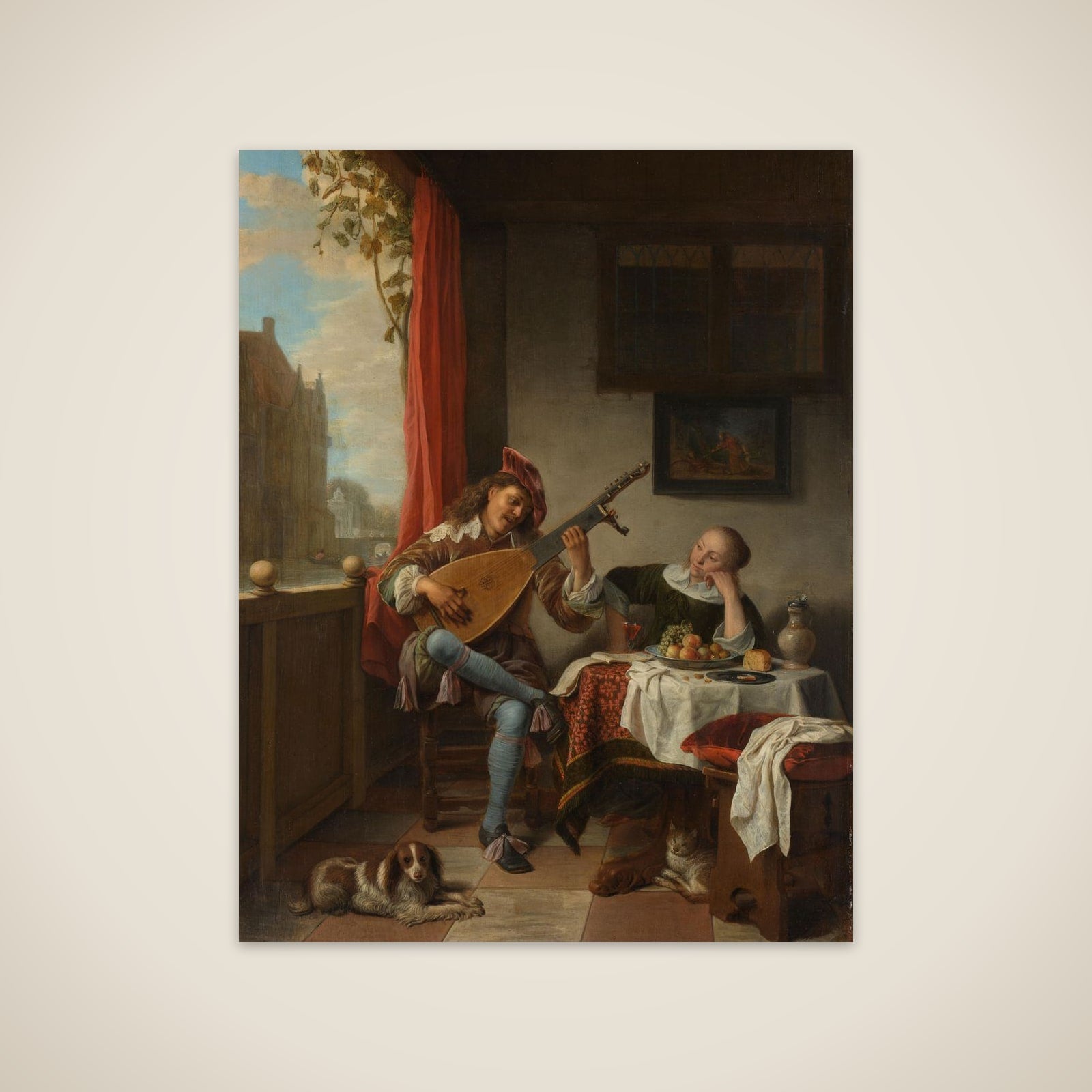The Lutenist unframed print