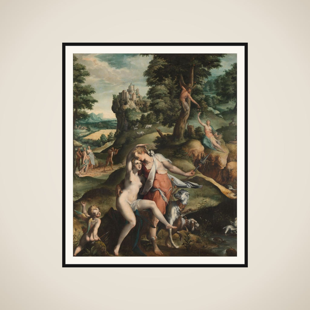Venus and Adonis framed