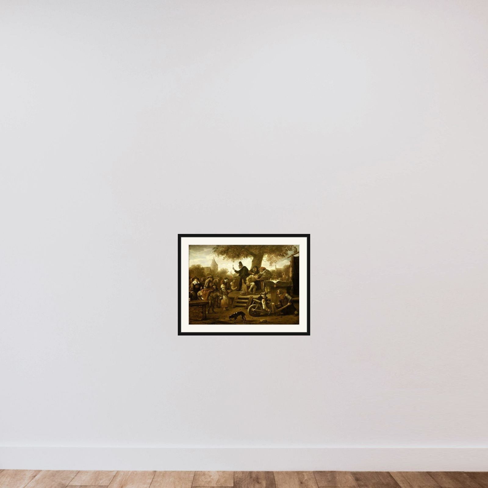 The quack framed — shown to scale