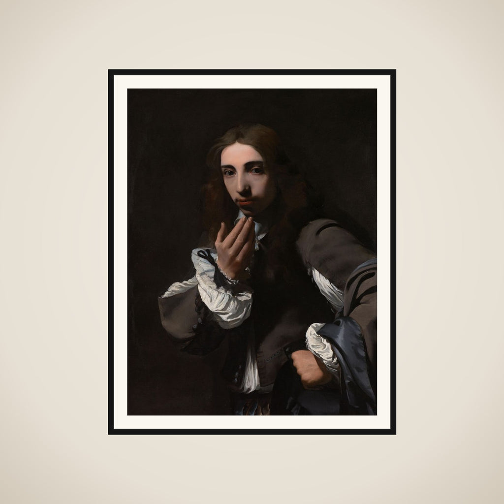 Portrait of Joseph Deutz framed