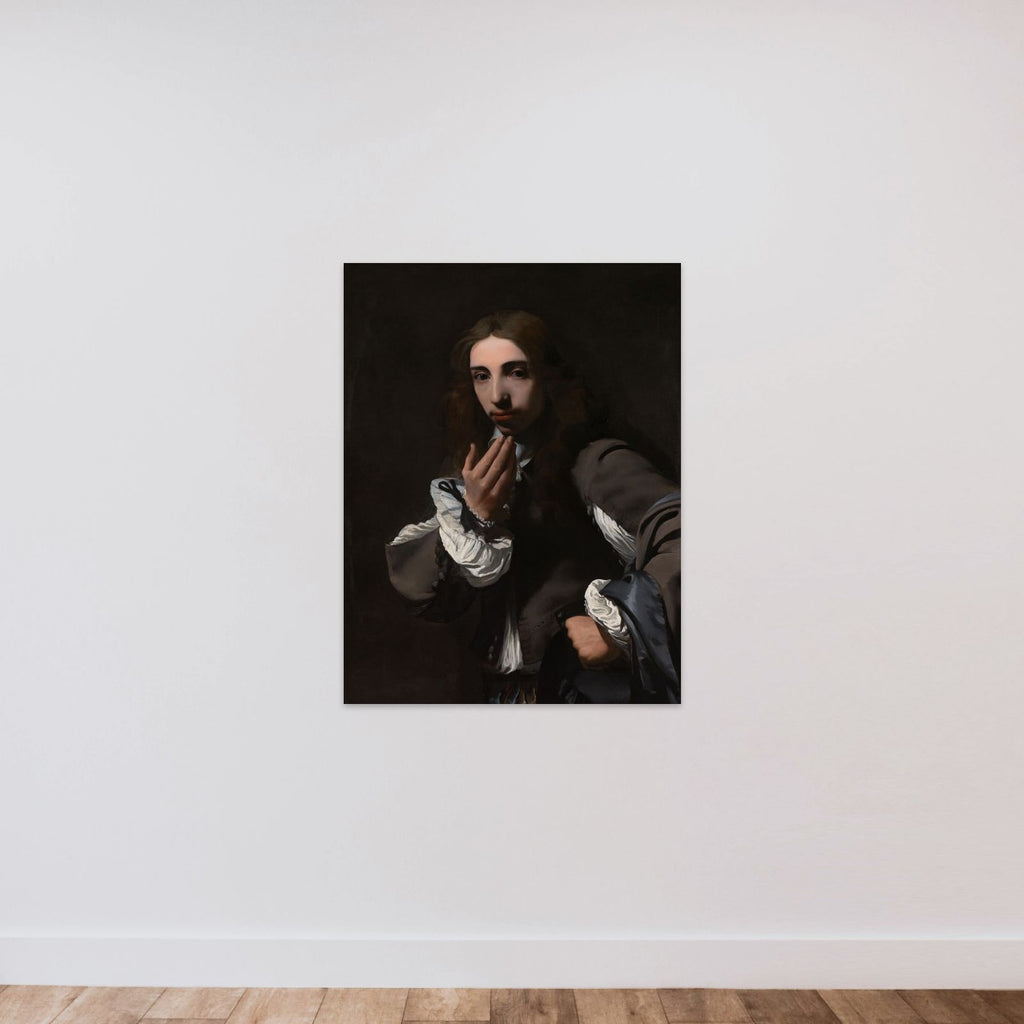 Portrait of Joseph Deutz unframed — shown to scale