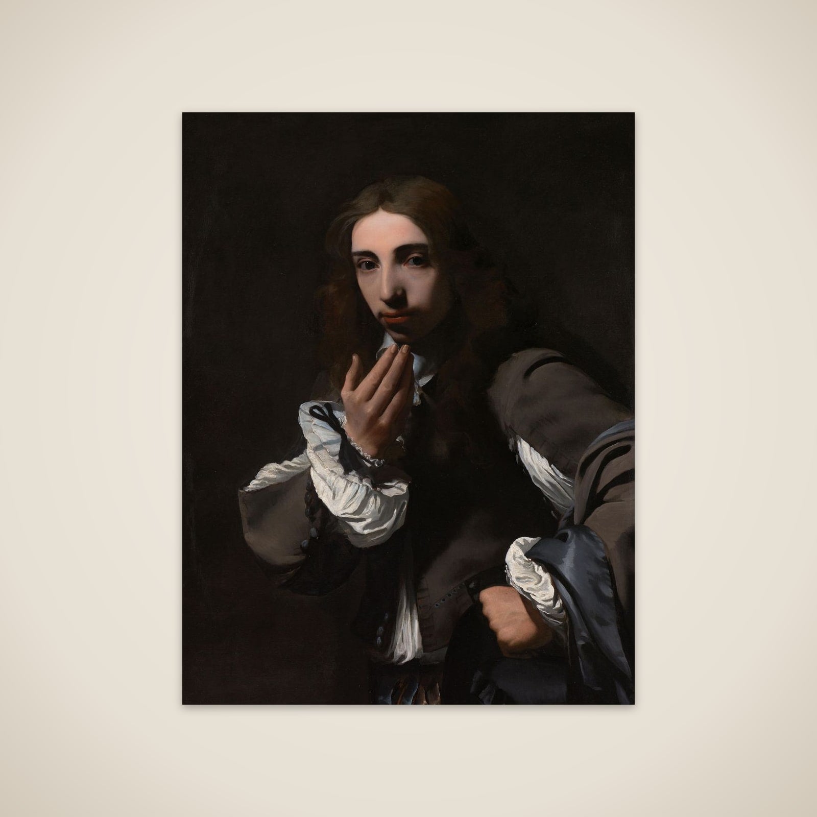 Portrait of Joseph Deutz unframed print