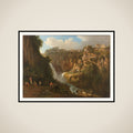 The Waterfall at Tivoli framed