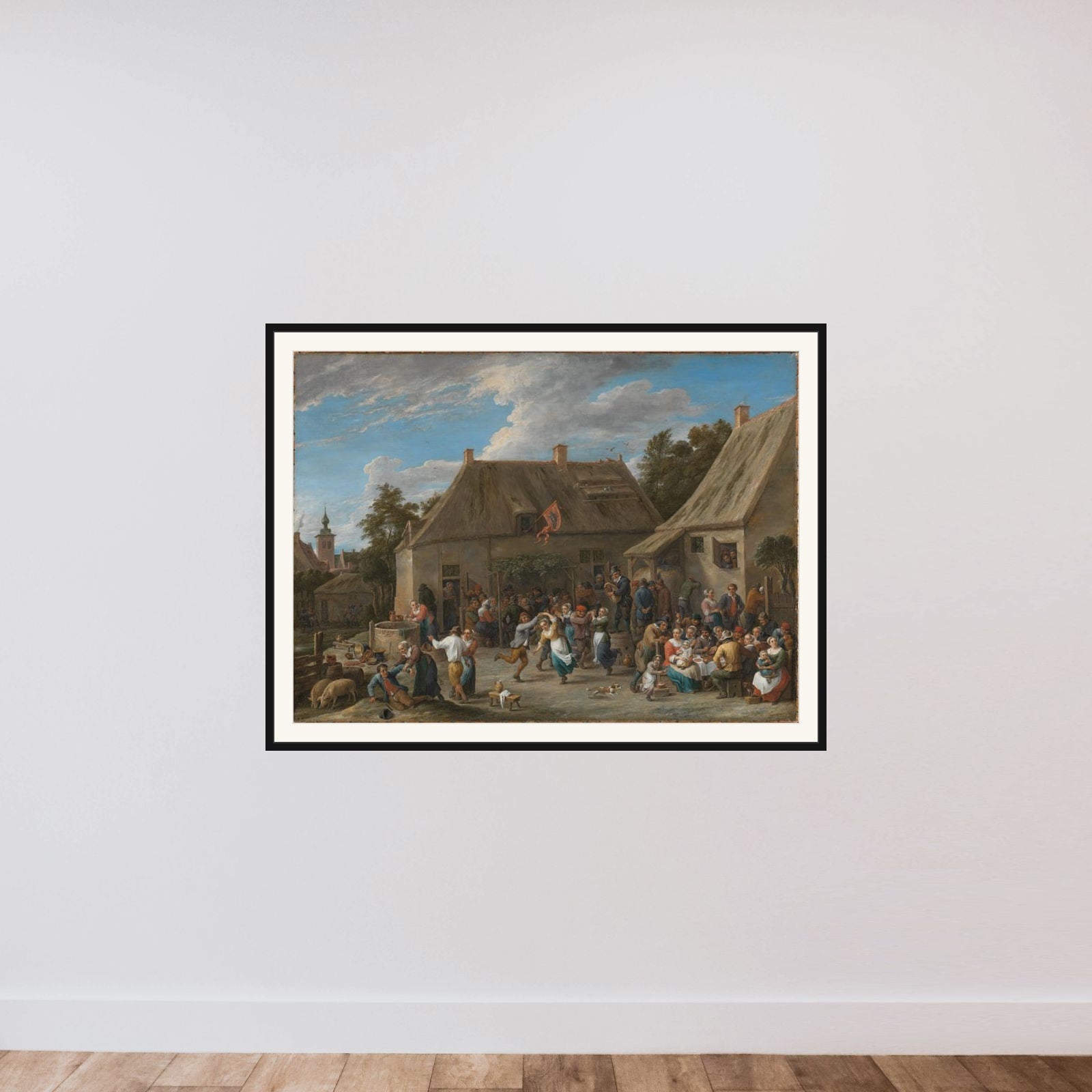 St George’s Day Kermis framed — shown to scale