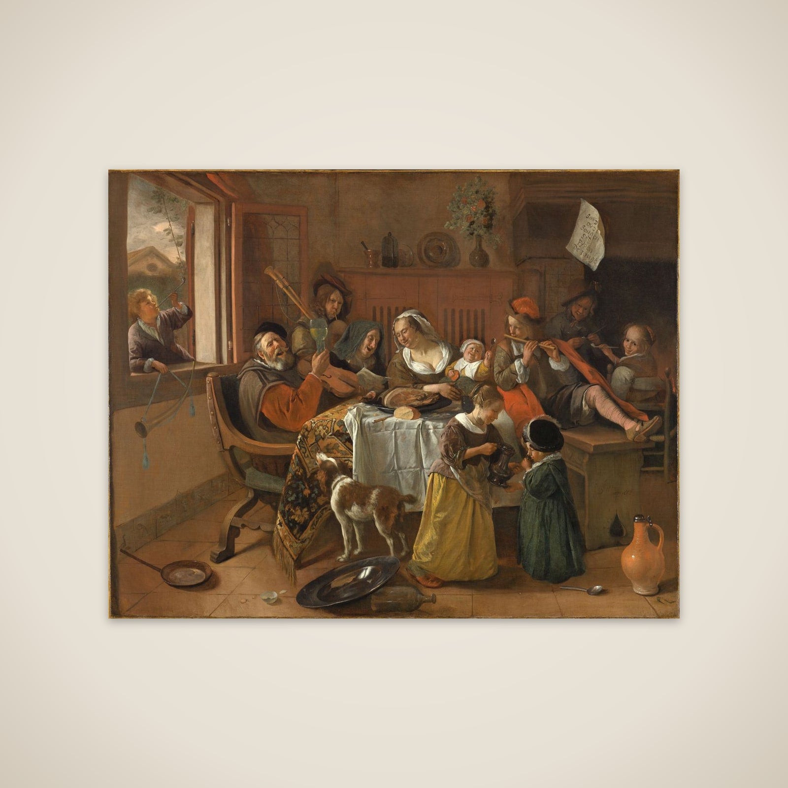 The merry family unframed print