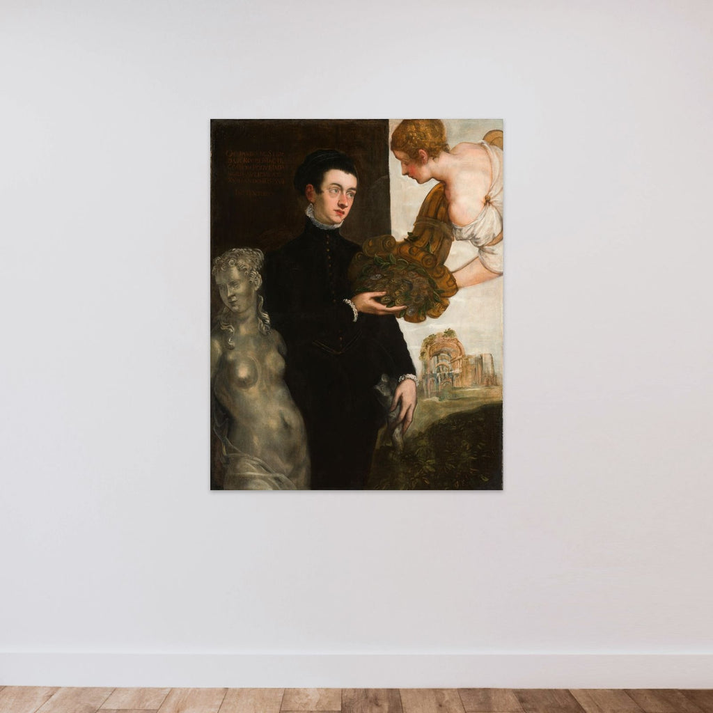 Portrait of Ottavio Strada unframed — shown to scale