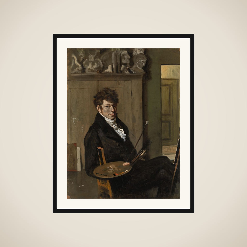Self-portrait framed