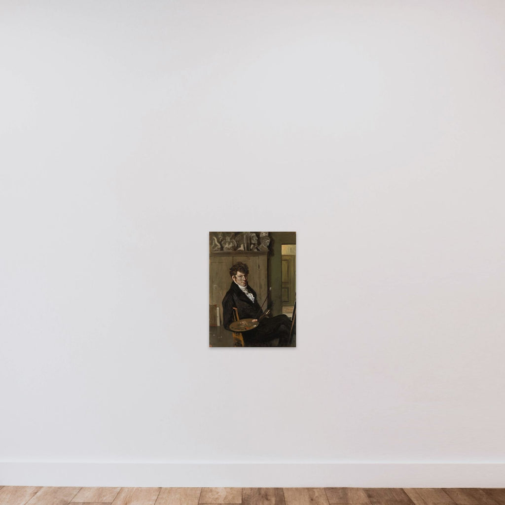 Self-portrait unframed — shown to scale
