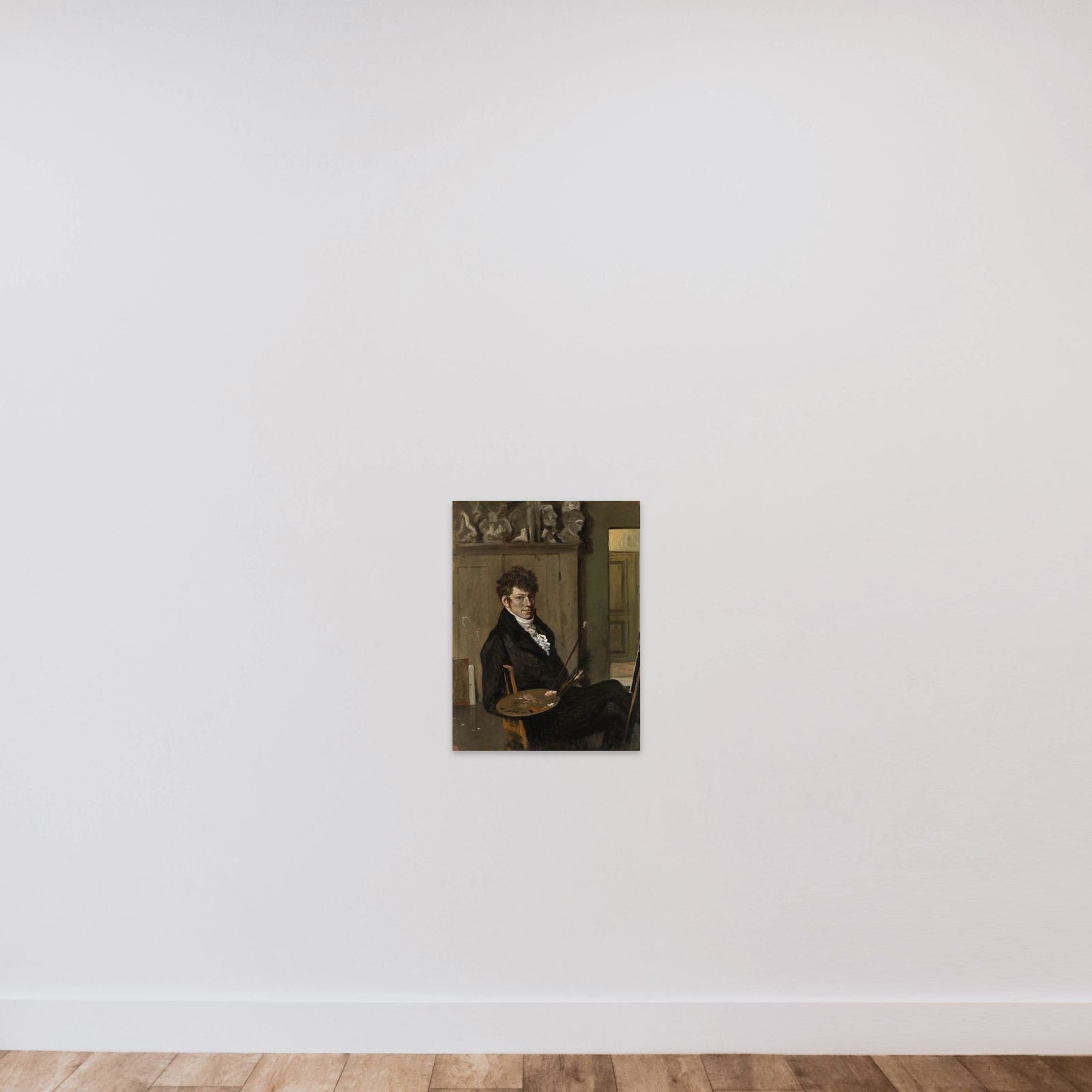 Self-portrait unframed — shown to scale