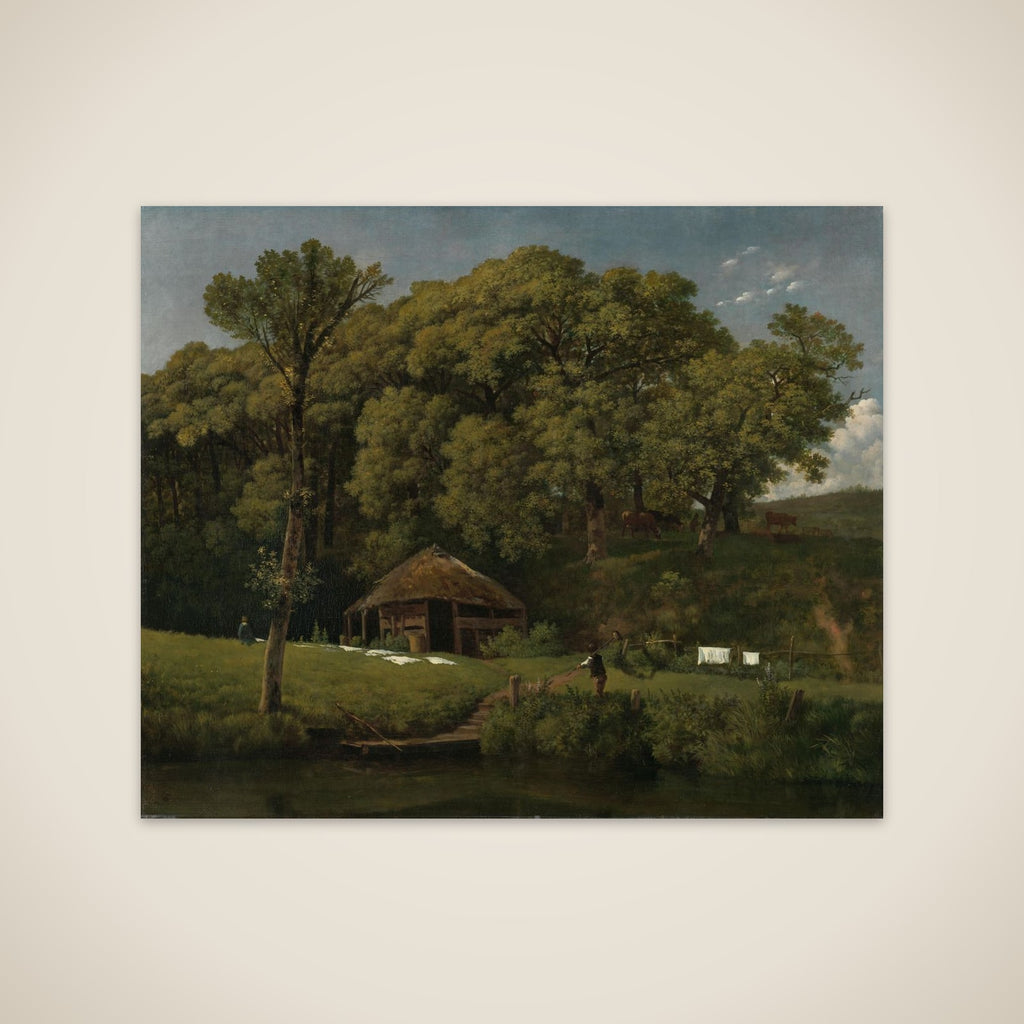 A Barn on the Bank of a Stream in Gelderland unframed print