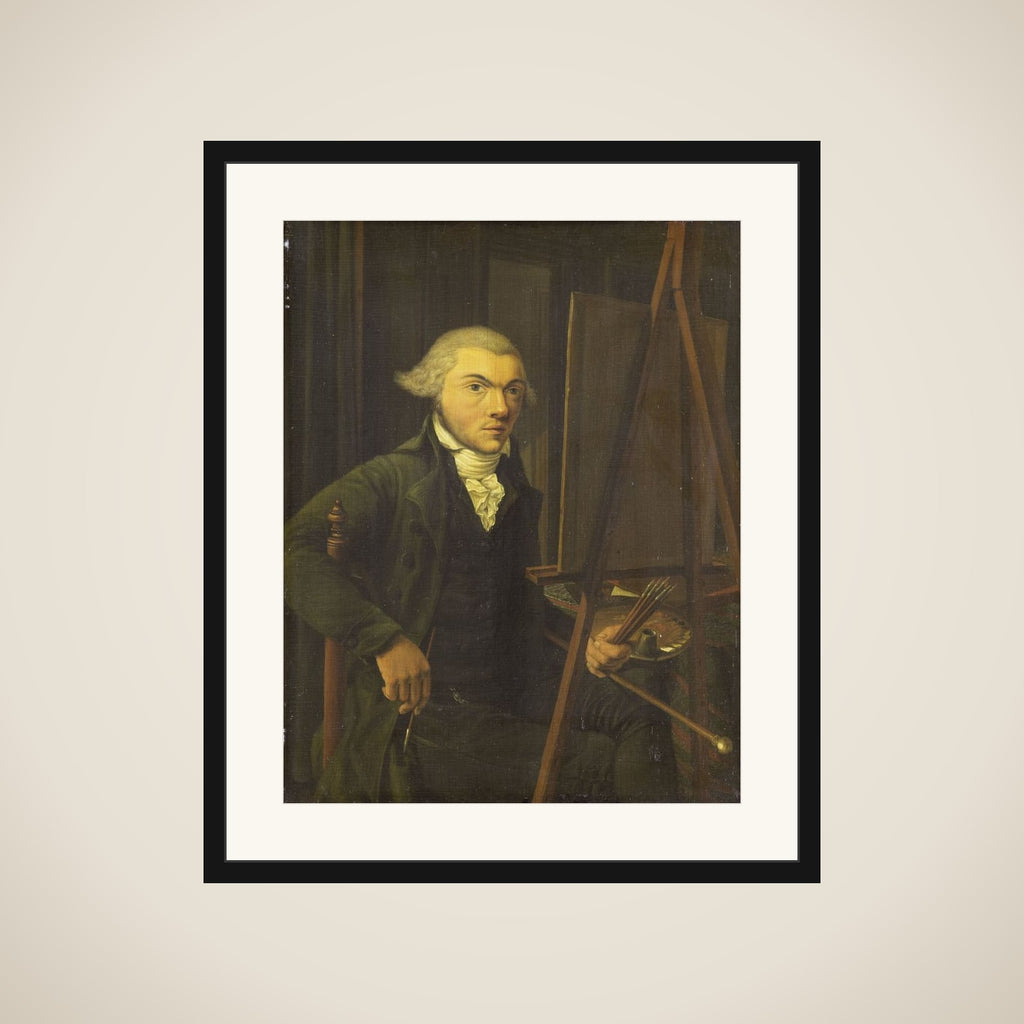 Portrait of a Painter, probably Harmanus Uppink framed