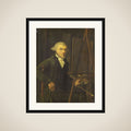 Portrait of a Painter, probably Harmanus Uppink framed