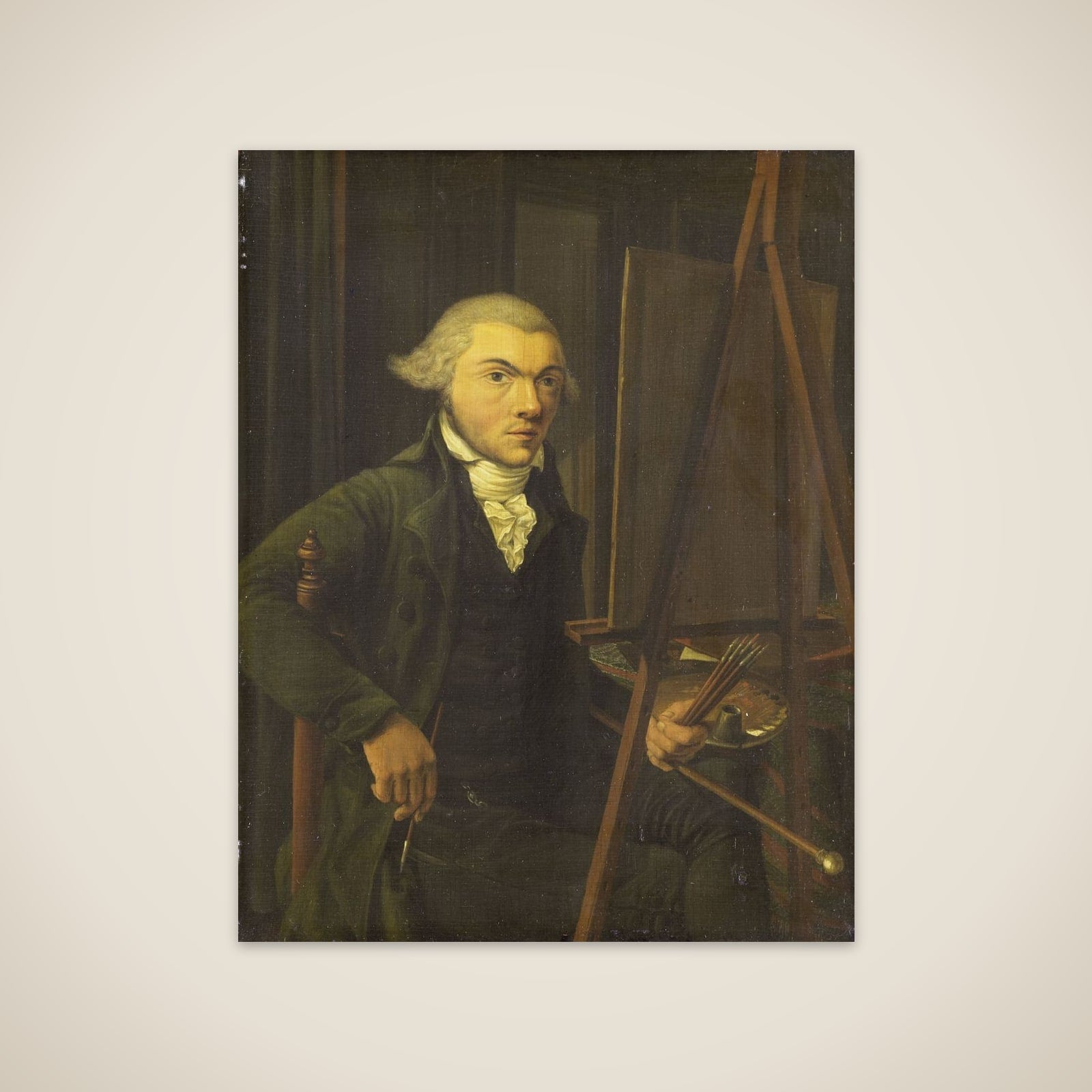 Portrait of a Painter, probably Harmanus Uppink unframed print