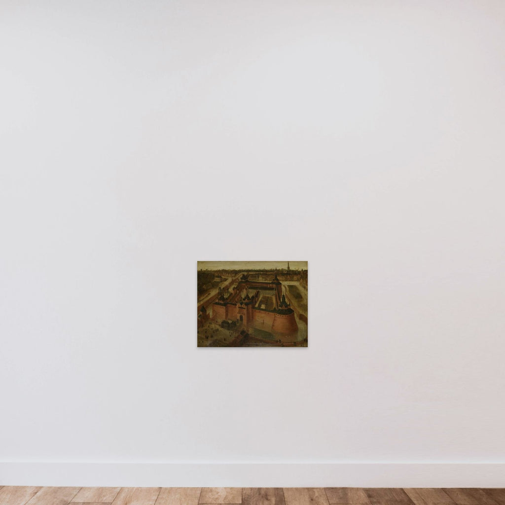 Bird's-eye View of the Vredenburg (Vredeborch) Castle in Utrecht unframed — shown to scale