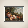 Pharaoh’s Daughter Discovers Moses in the Rush Basket framed