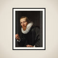 Portrait of a man with ring and touchstone, probably Bartholomeus Jansz van Assendelft (1585-1658) framed