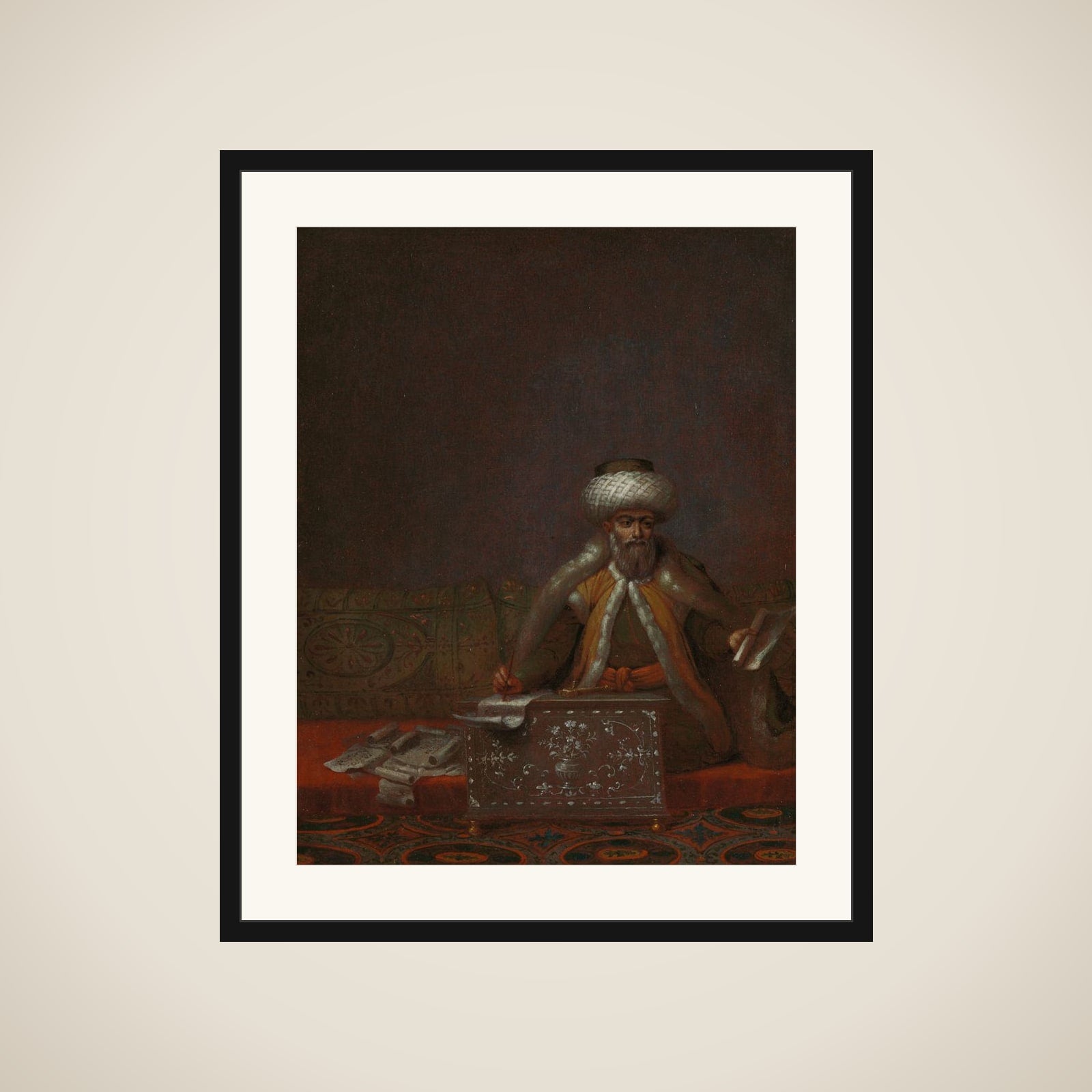The Reis Effendi, Head of the Chancery framed