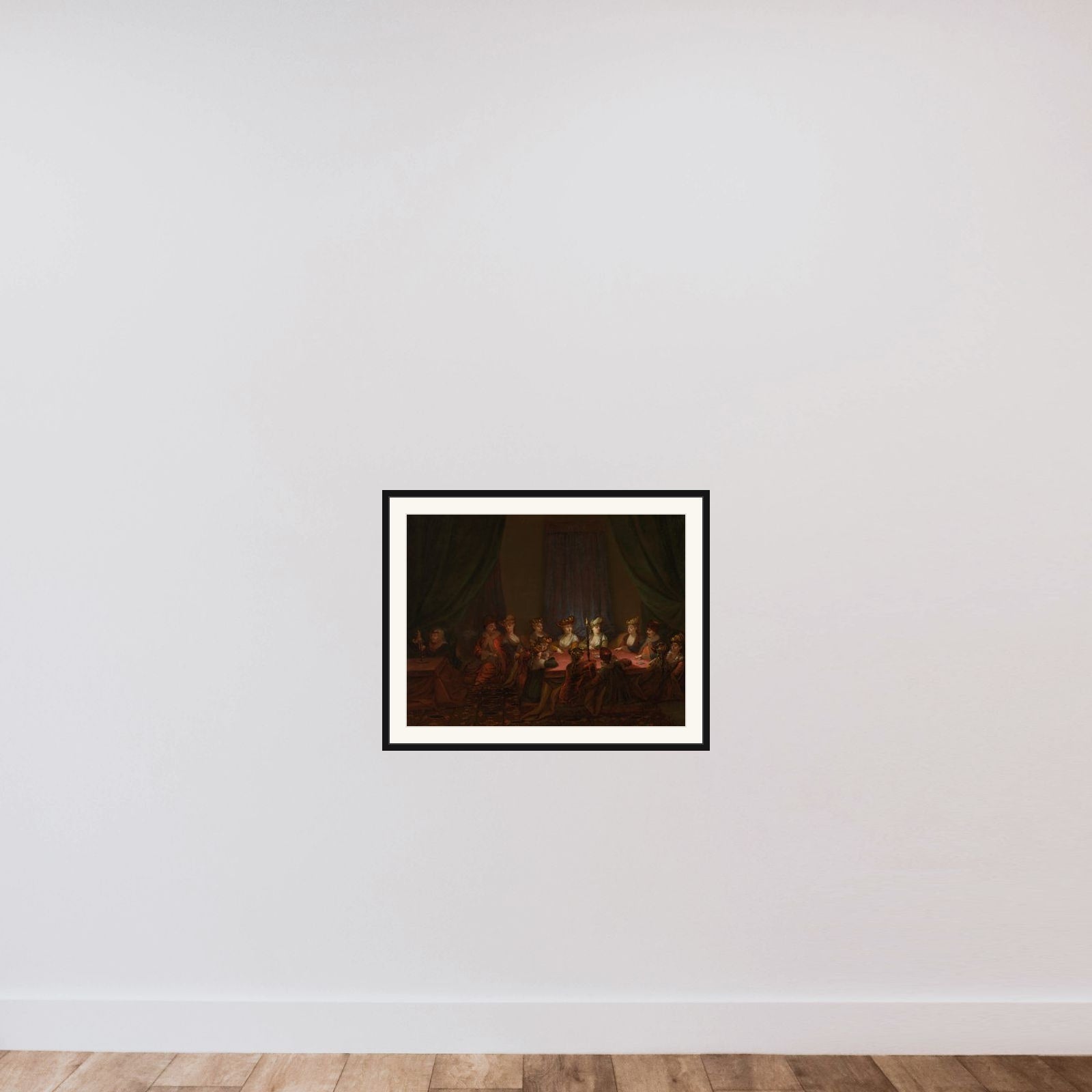 Party of Armenians Playing Cards framed — shown to scale