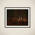Party of Armenians Playing Cards framed