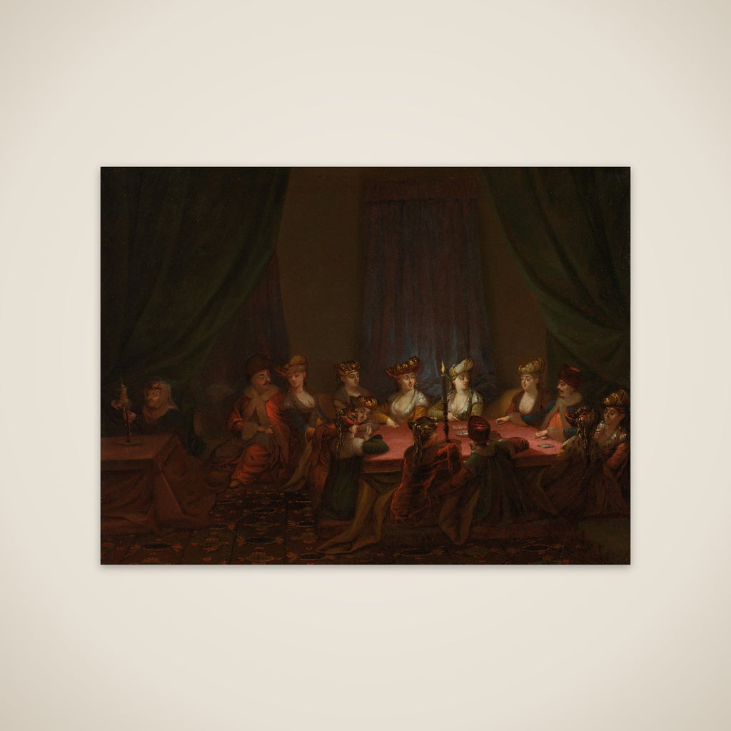 Party of Armenians Playing Cards unframed print
