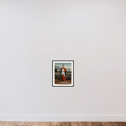 Choadar, Servant of the Ambassador framed — shown to scale
