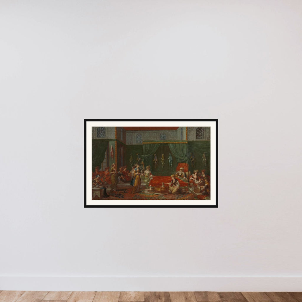 Lying-in Room of a Distinguished Turkish Woman framed — shown to scale