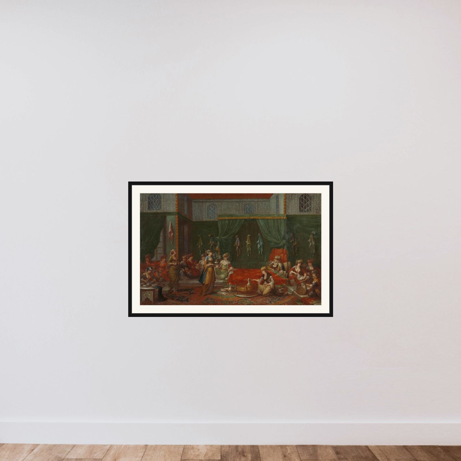 Lying-in Room of a Distinguished Turkish Woman framed — shown to scale
