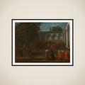 Cornelis Calkoen on his Way to his Audience with Sultan Ahmed III framed